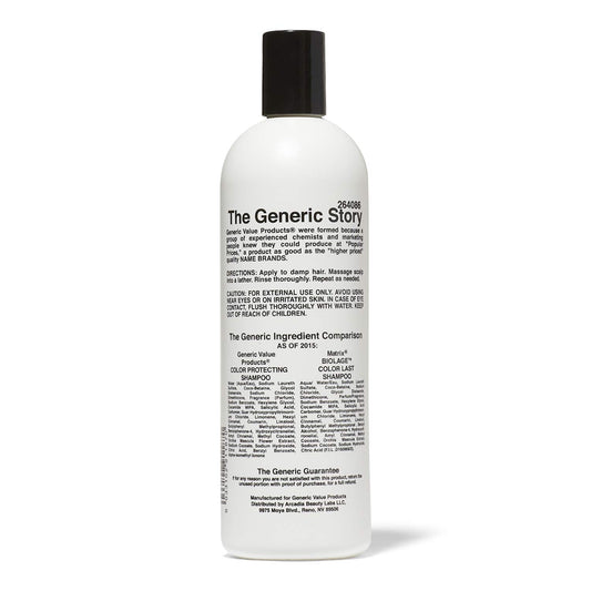 Generic Value Products shampoo lather closeup demonstrating gentle foam and moisturized shine