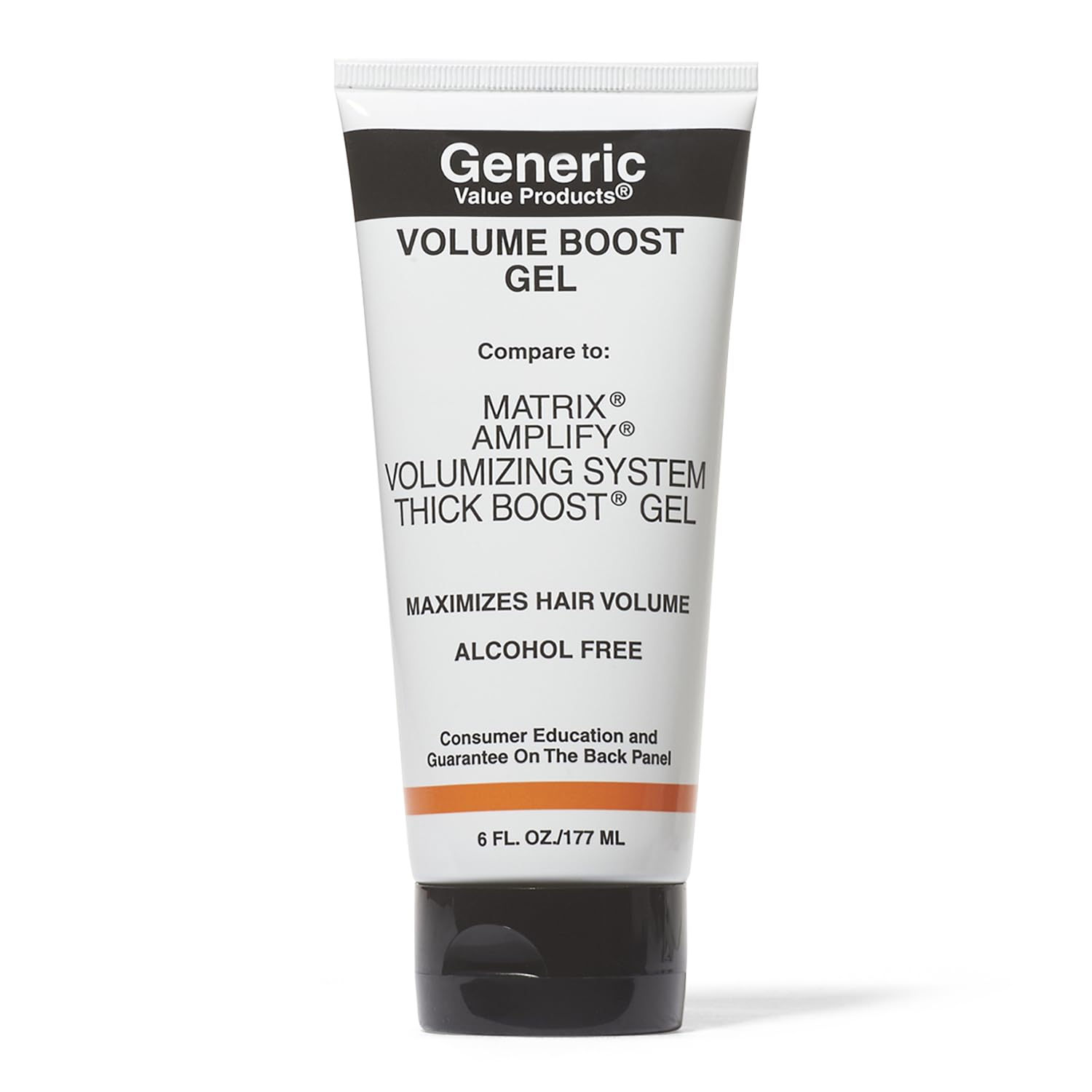 Generic Value Products front packaging showing volume boost gel benefits and size