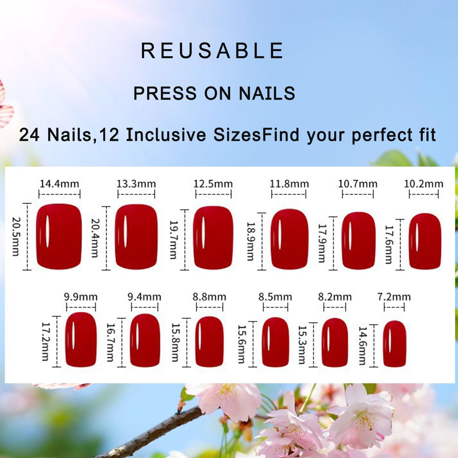 GXOIPNS hand wearing a nail to demonstrate true-to-size scale and fit