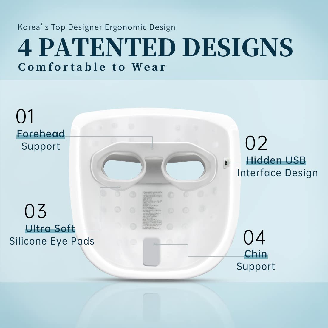 GYH silicone eye support detail protecting eyes while delivering light