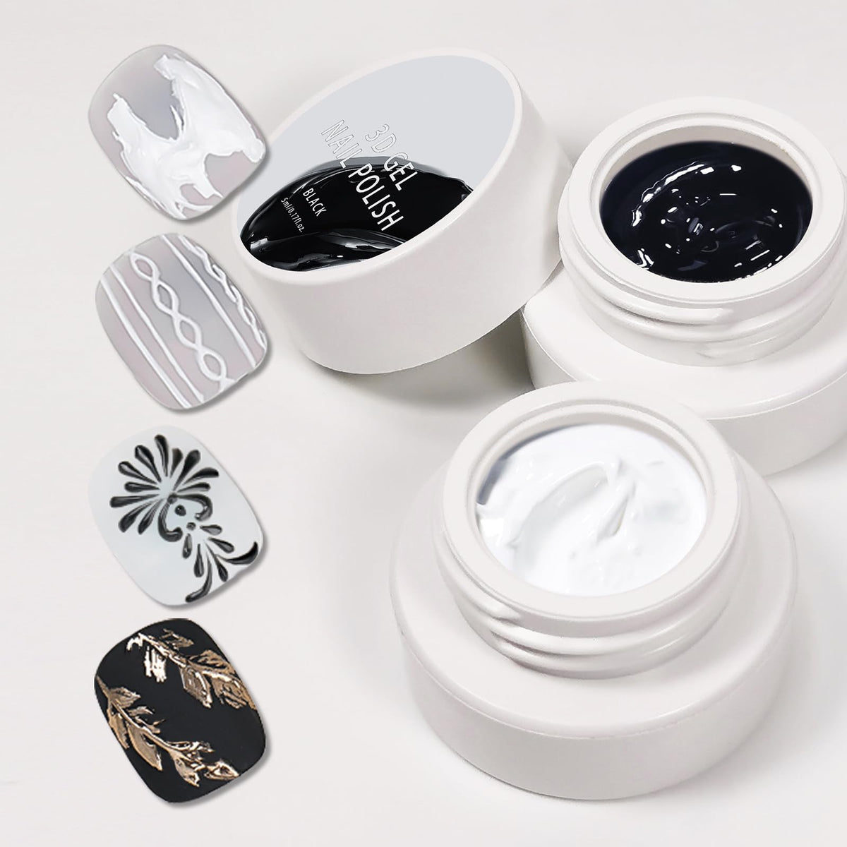 Gyraolvant jar front view showing product, ideal for clear storage and recognition
