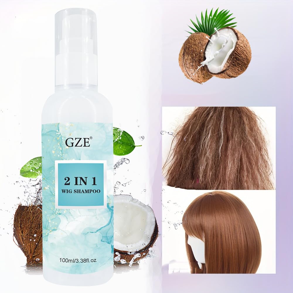 GZE drying on wig stand preserving shape and lightweight conditioning