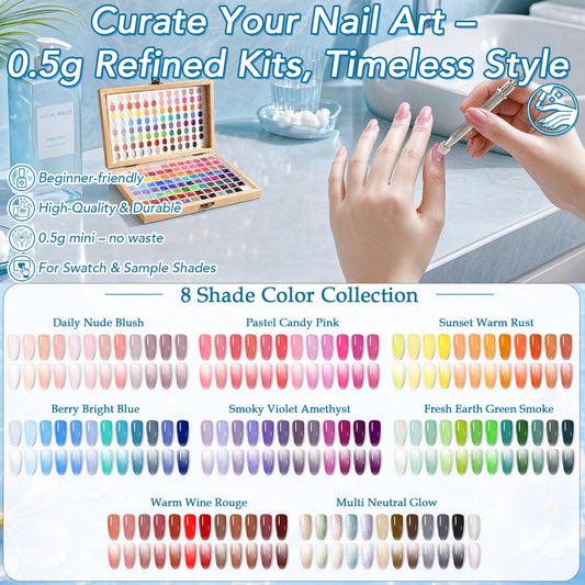 GZIXBDA color grid close-up highlighting shade variety and accurate swatch testing