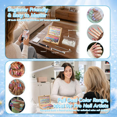 GZIXBDA tools and accessories layout with sponges and tweezers for instant use