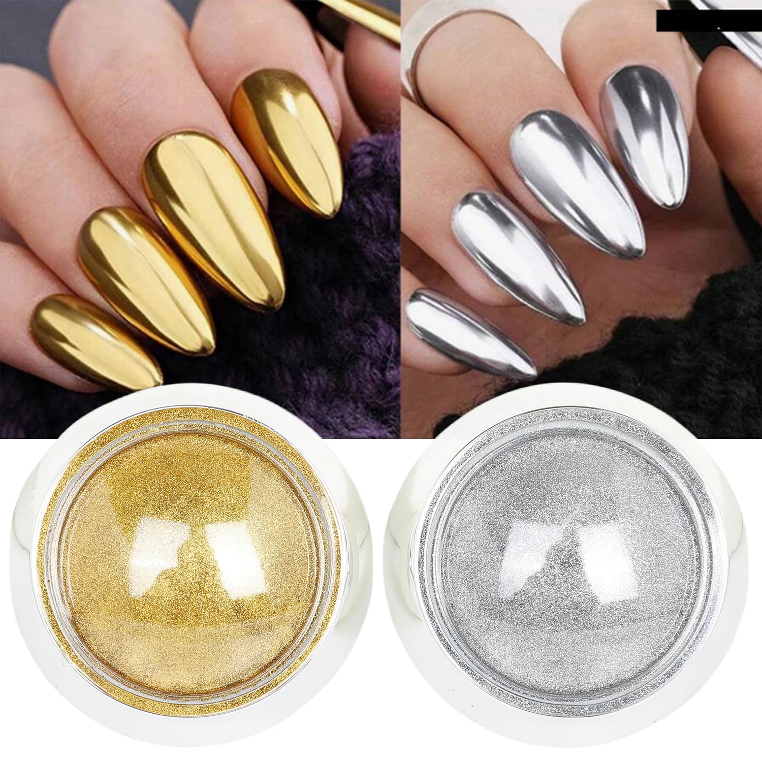 GZMAYUEN pink aurora powder detail showing iridescent shift for creative looks