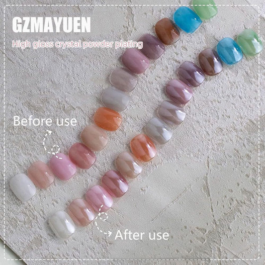 GZMAYUEN powder texture close-up highlighting ultra-fine particles for smooth application