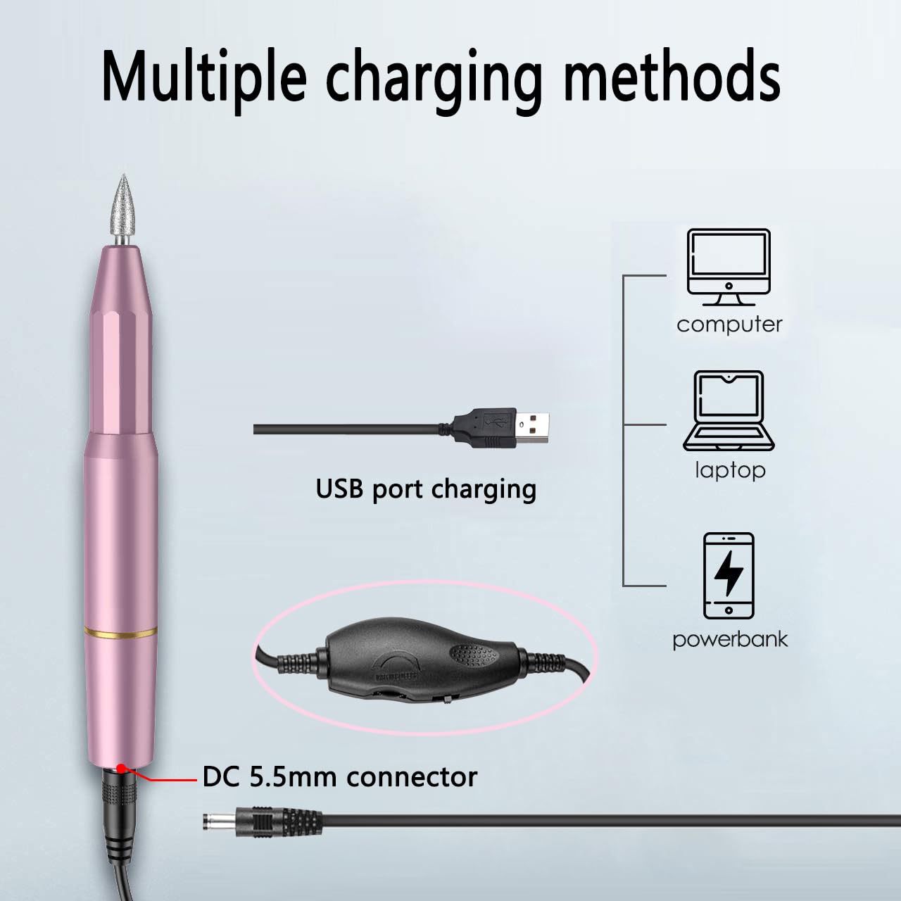 Gzzscortd cable laid out to show four-foot length and plug scale for flexible reach benefit