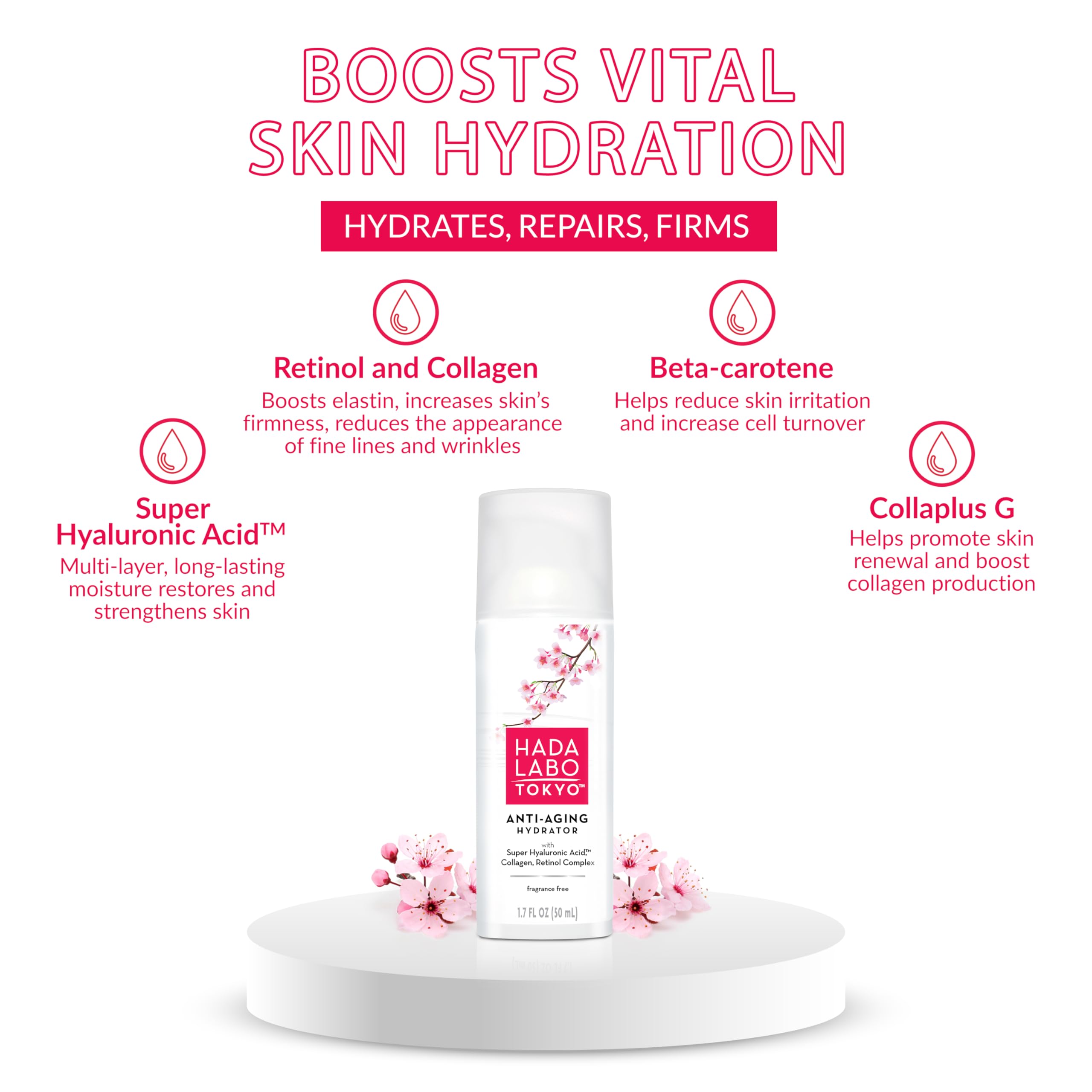 Hada Labo Tokyo serum on hand demonstrating quick spread and feel