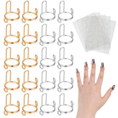 Hadnves front packaging showing 20 nail rings and 120 tabs for versatile looks