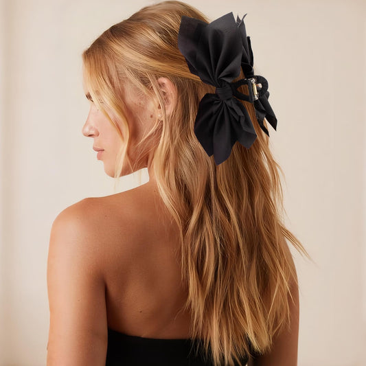 hadutrek close-up of satin bow detail highlighting elegant texture and polish
