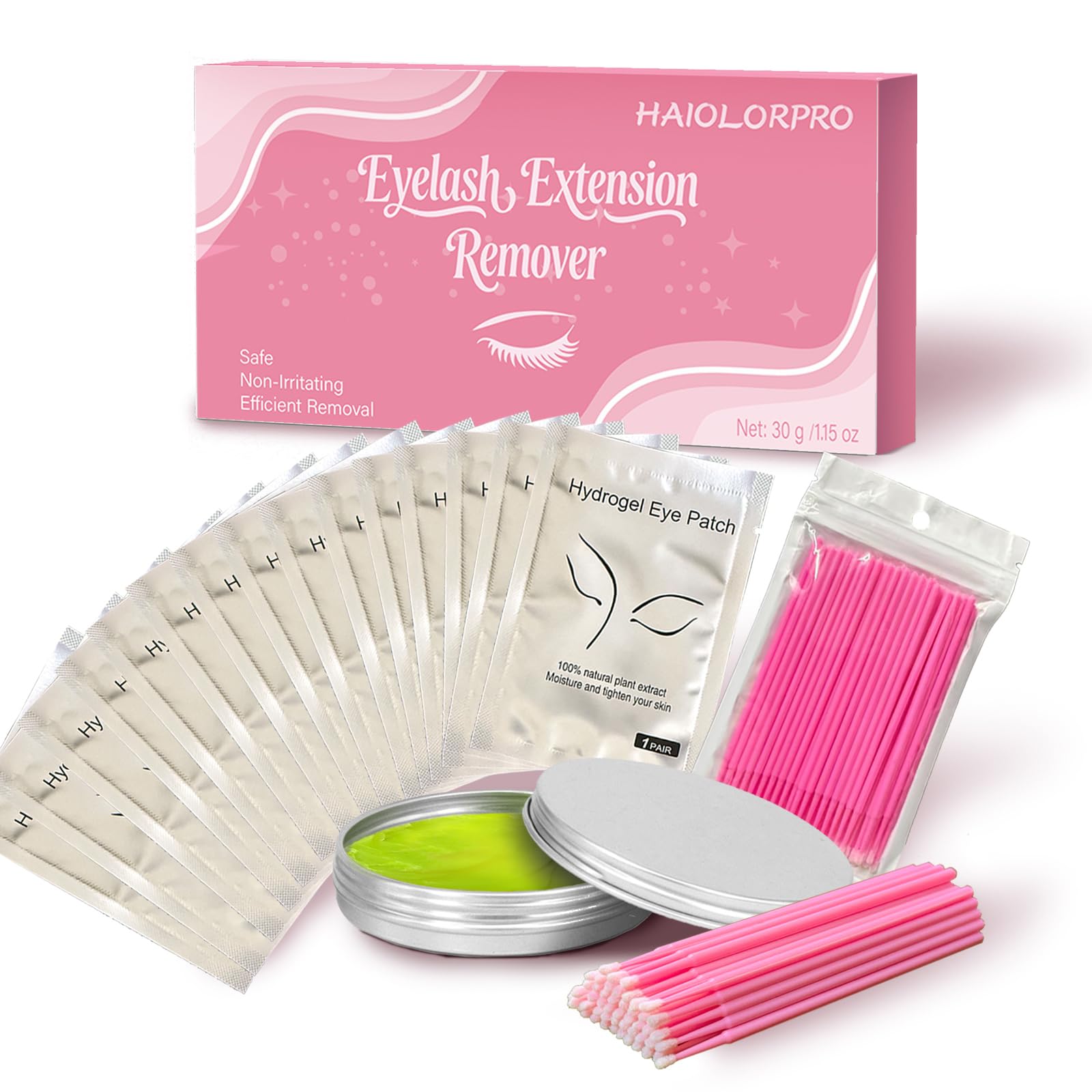 HAIOLORPRO front packaging showing kit contents and quick removal benefit