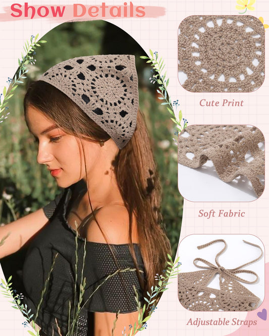 HAIMEIKANG close-up of crochet floral pattern highlighting breathable texture benefit