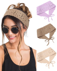 HAIMEIKANG three-color headbands front view showing versatile set