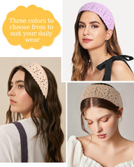 HAIMEIKANG model wearing light purple band for effortless style