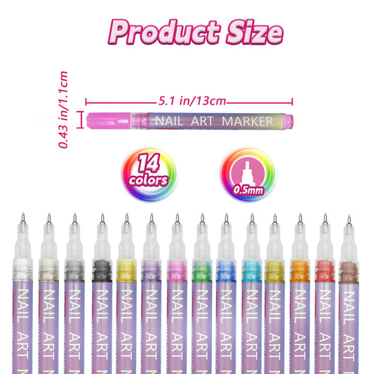 HAIOLORPRO close-up of 0.5mm pen tip for precise lines and detailed designs