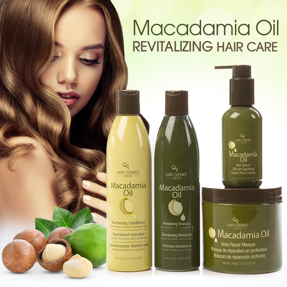 Hair Chemist label close-up highlighting coconut oil formulation details