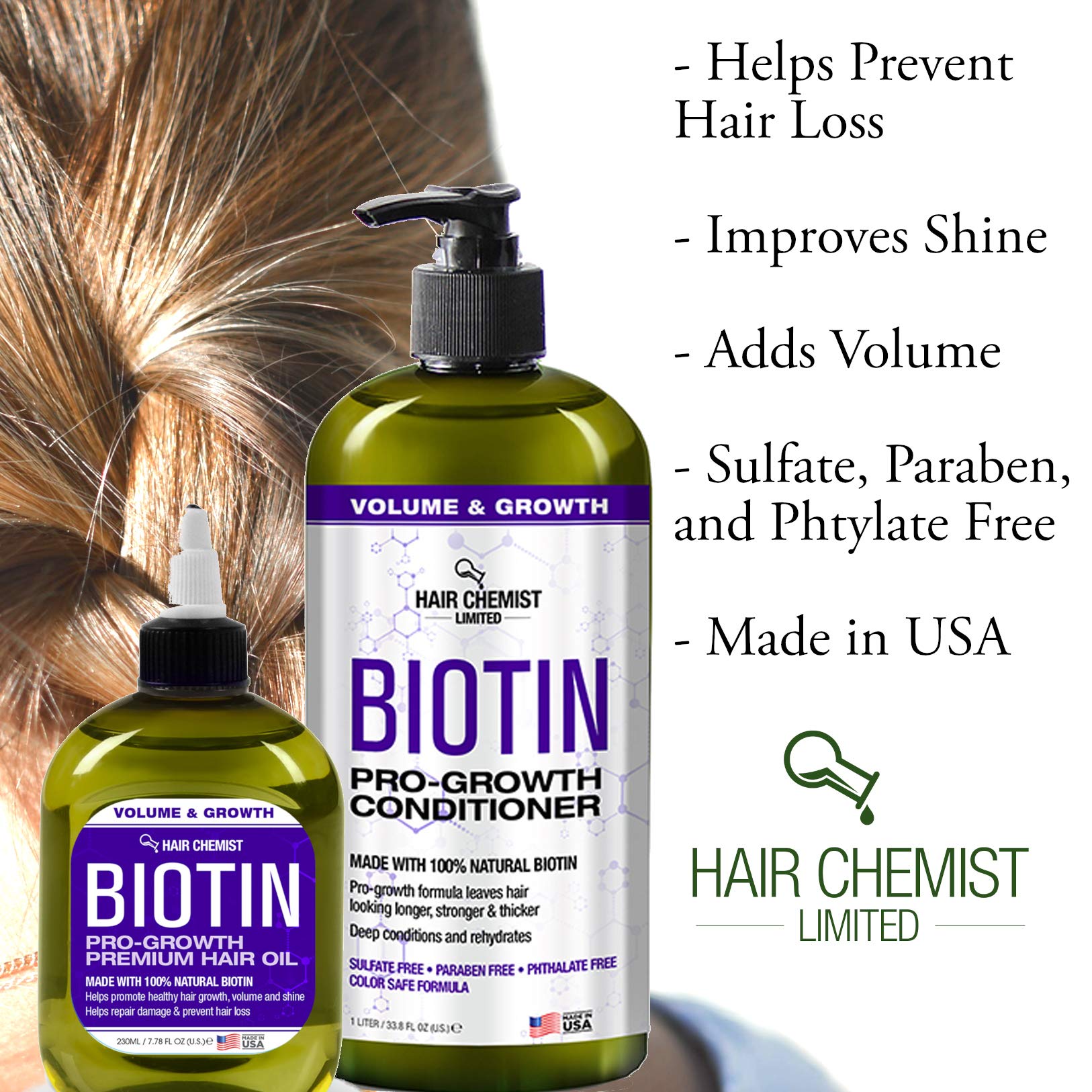 Hair Chemist oil in hands demonstrating smooth application and improved manageability