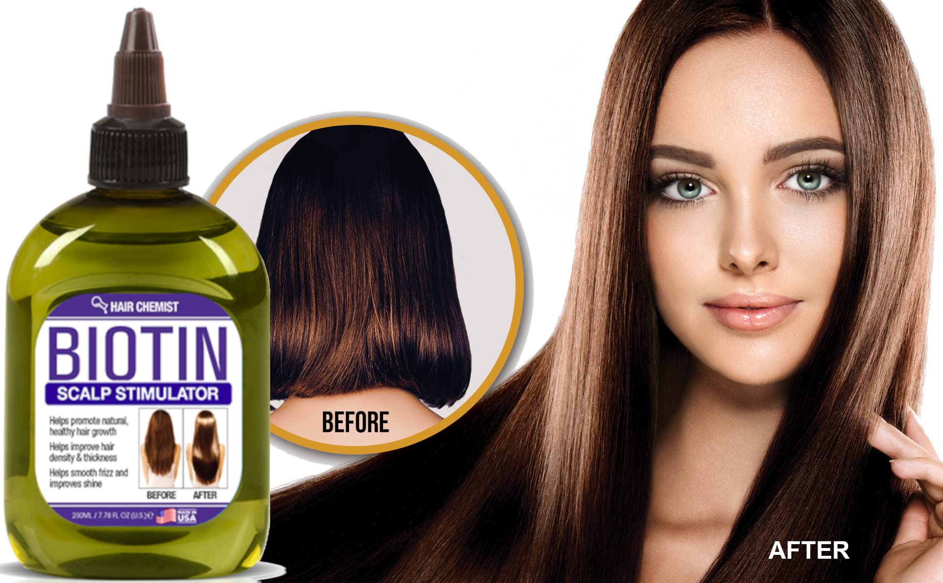 Hair Chemist oil texture close-up showing lightweight consistency and easy absorption