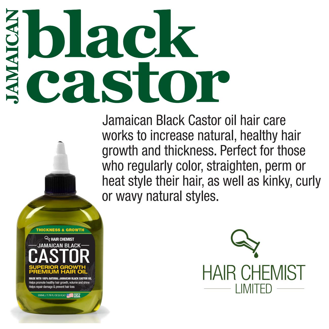 Hair Chemist oil in spoon showing thick texture for deep conditioning benefit
