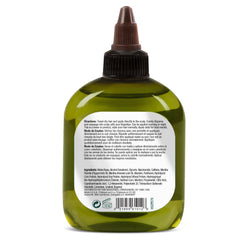 Hair Chemist label close-up highlighting ingredient callouts and gentle formula
