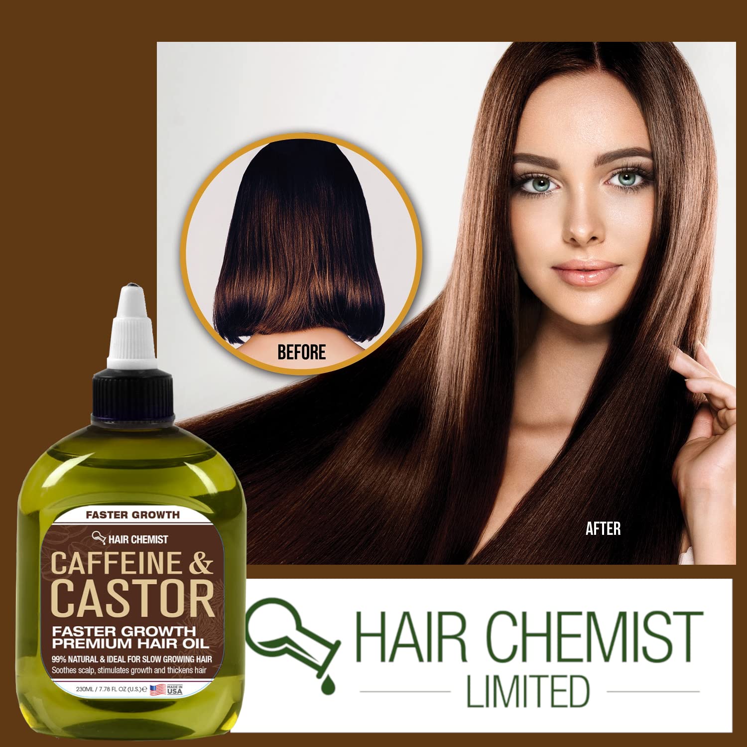 Hair Chemist applied during scalp massage showing improved scalp hydration and comfort
