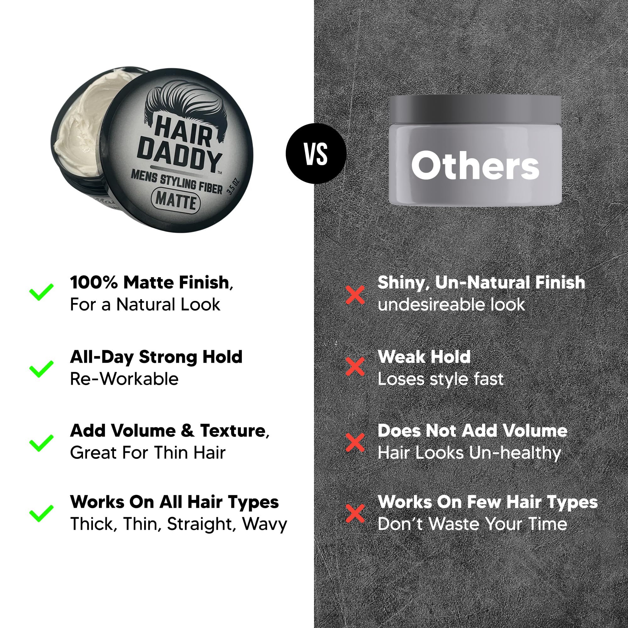 HAIR DADDY paste on hands demonstrating easy warming and application benefit