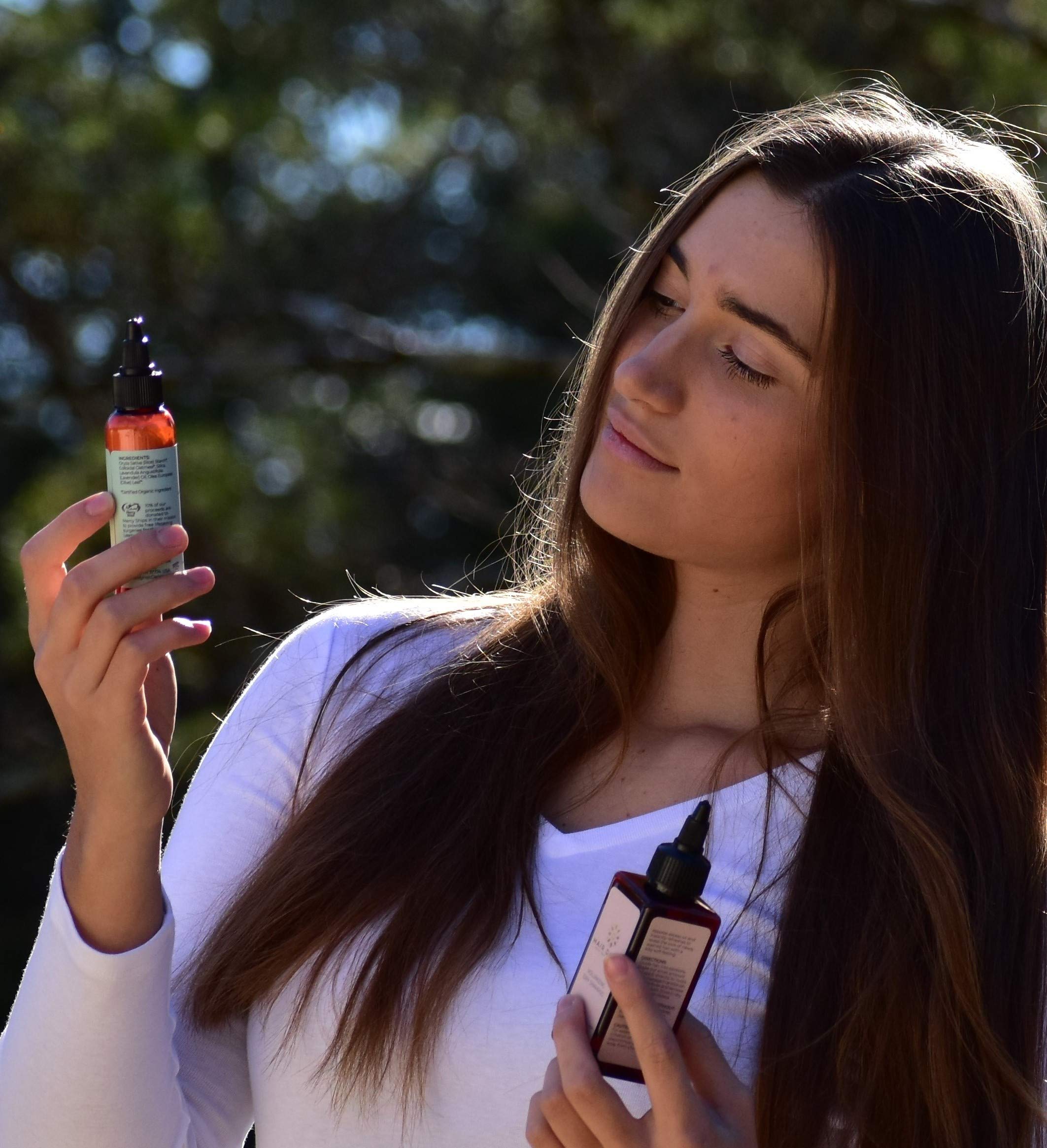 Hair Dance product label and ingredient list highlighting natural formula