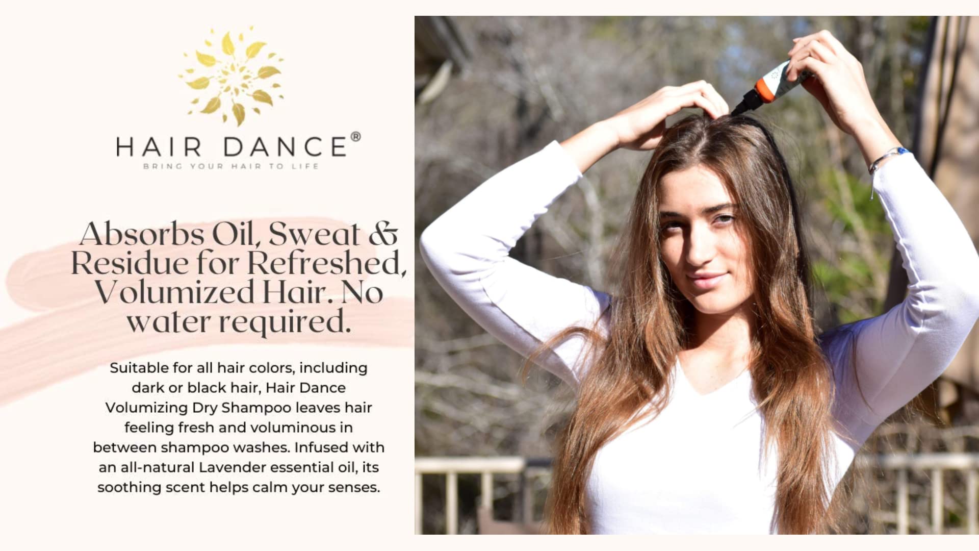 Hair Dance lavender oil visual emphasizing subtle fresh scent