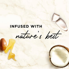 Hair Food before and after shine comparison showing visible glossy improvement benefit