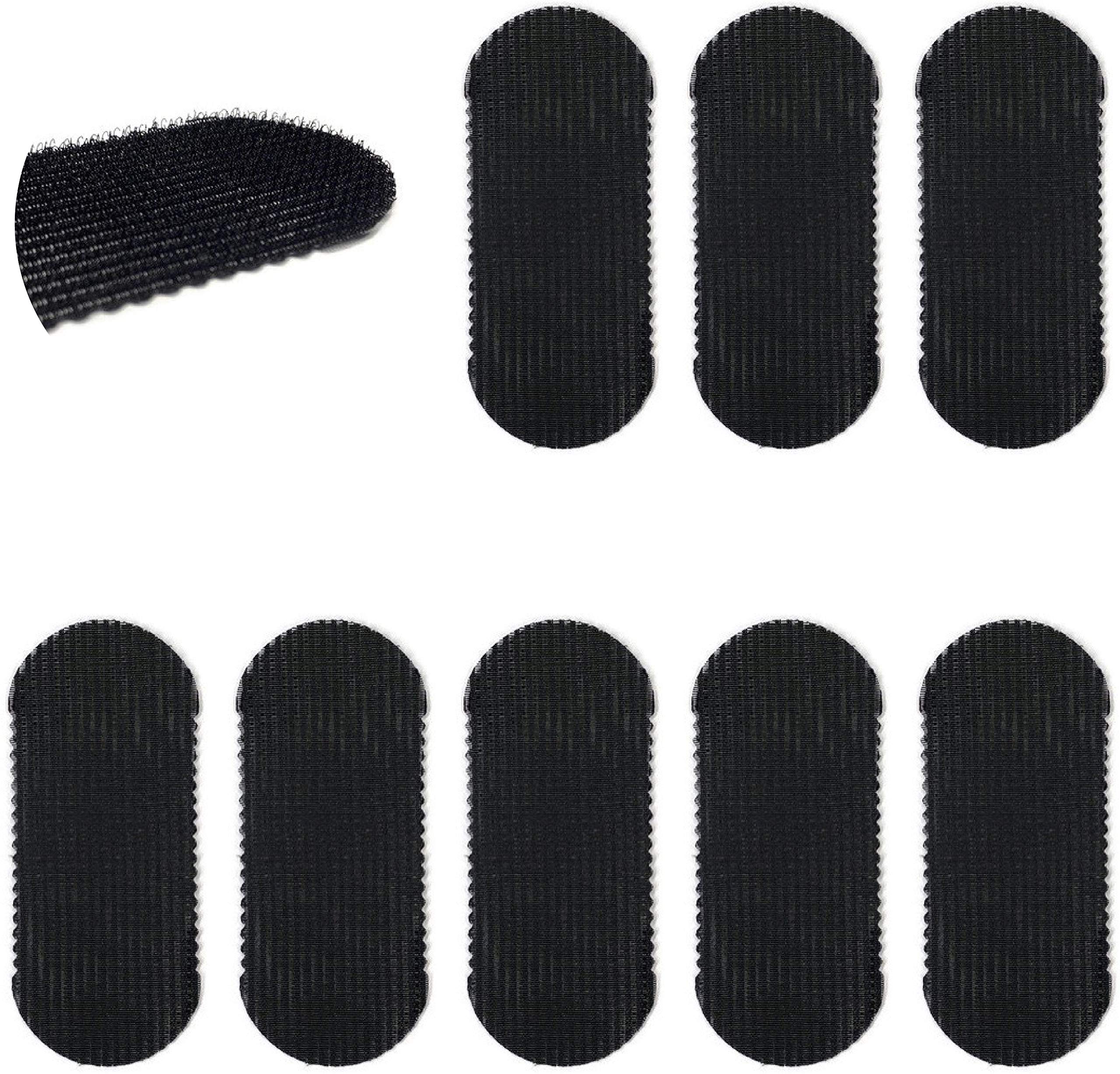 HAIR GRIPPERS front view showing eight black grips and easy storage benefit