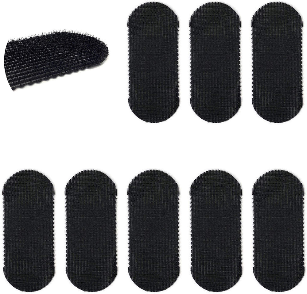 HAIR GRIPPERS front view showing eight black grips and easy storage benefit