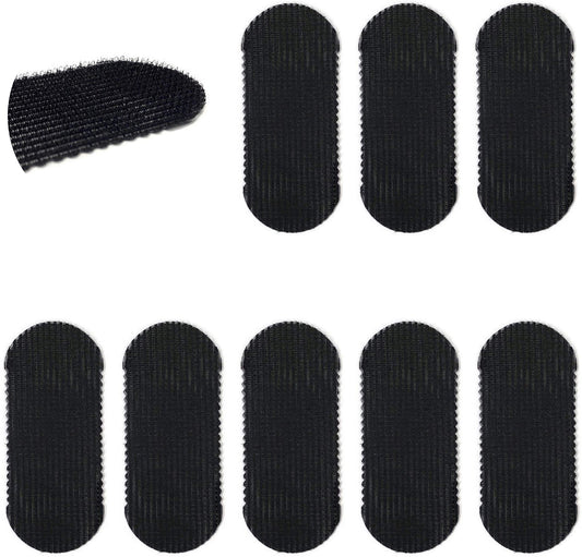 HAIR GRIPPERS front view showing eight black grips and easy storage benefit