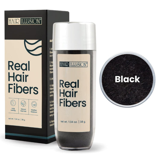 Hair Illusion fiber texture close-up highlighting realistic hairlike finish