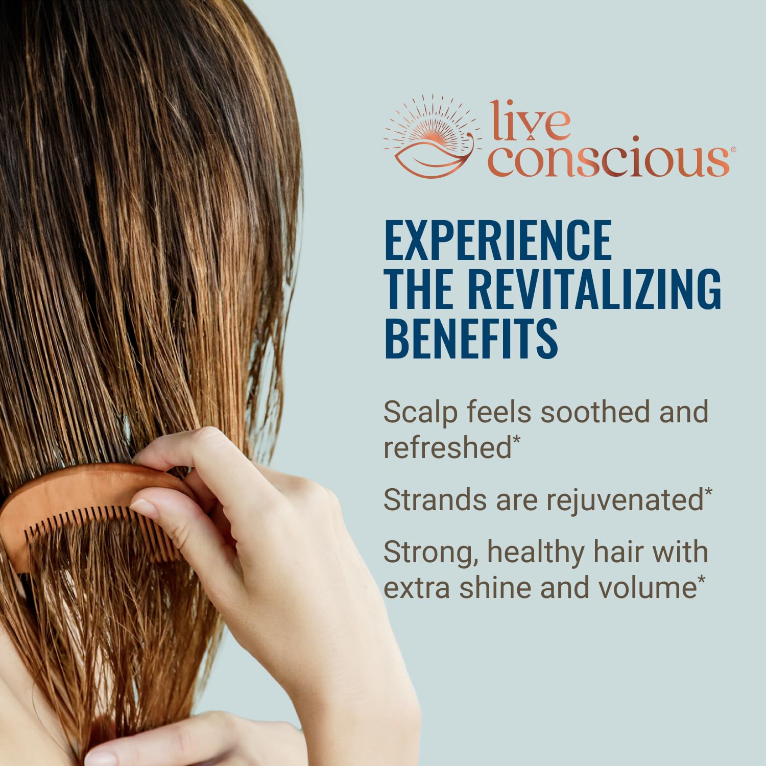 Hair La Vie collagen concept shot emphasizing protein support for hair strength
