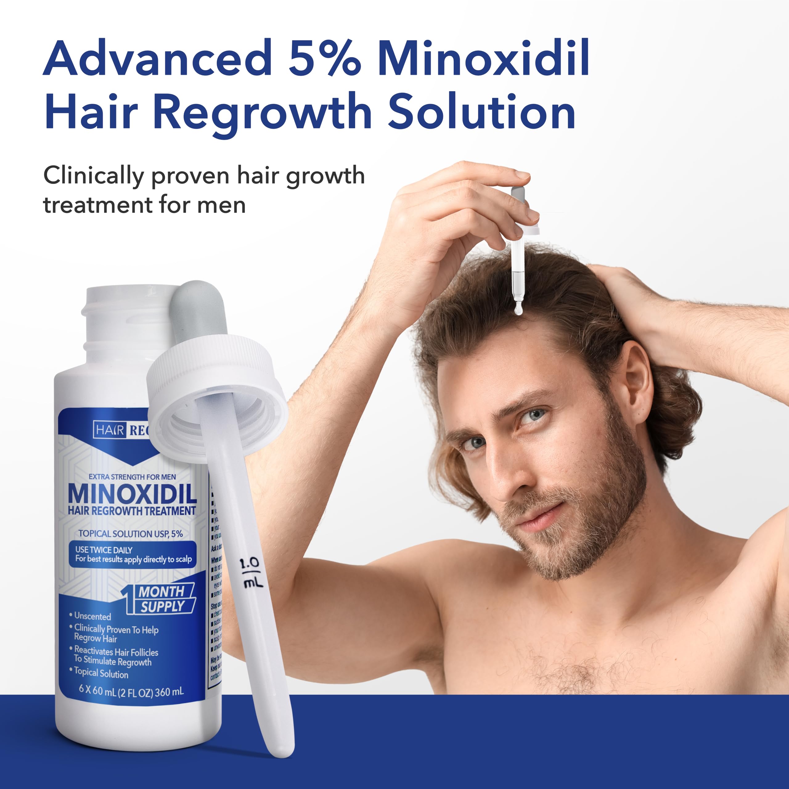 Hair Regen bottle tucked in gym bag illustrating convenient daily routine and mobility
