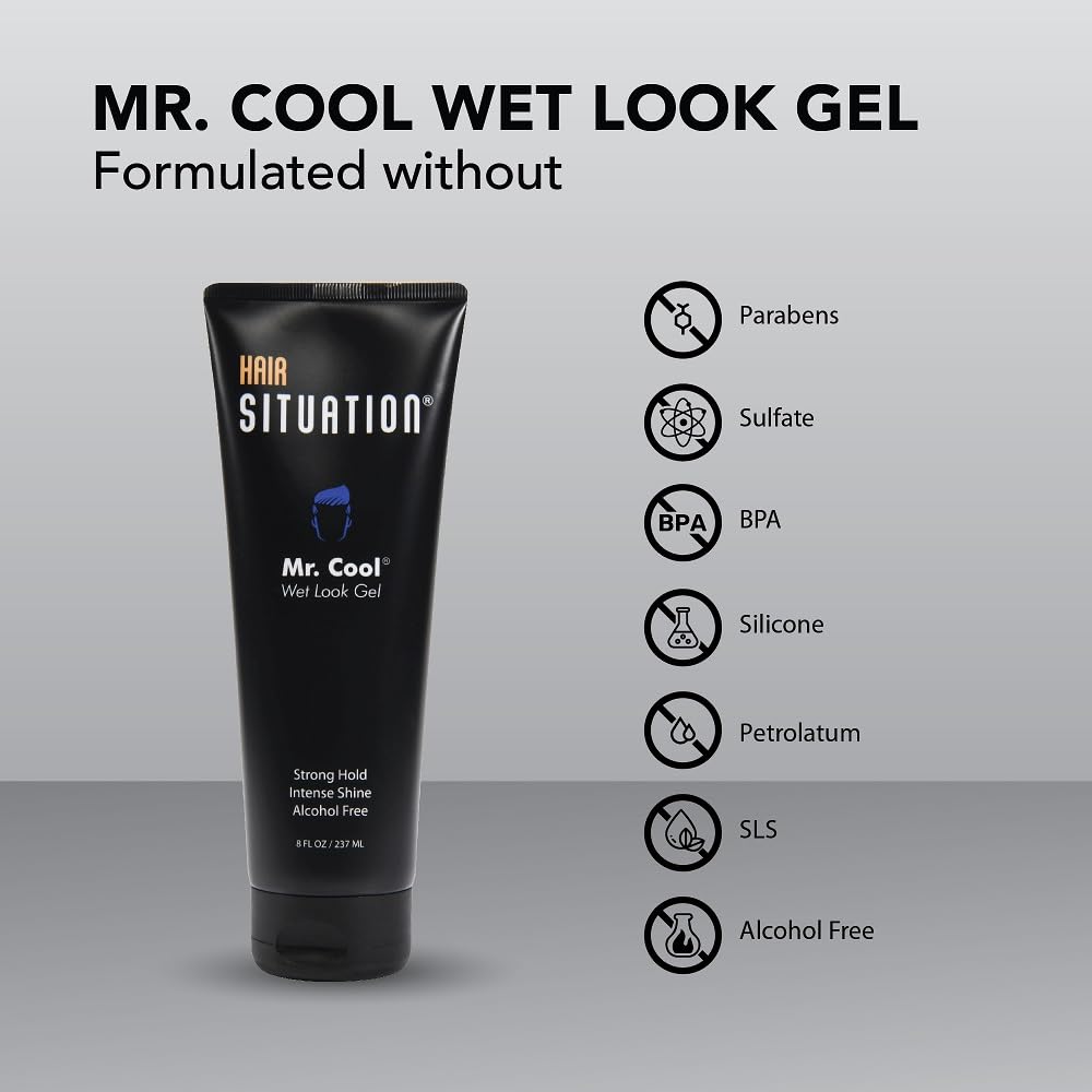 Comb running through styled hair using Hair Situation to demonstrate strong but flexible hold