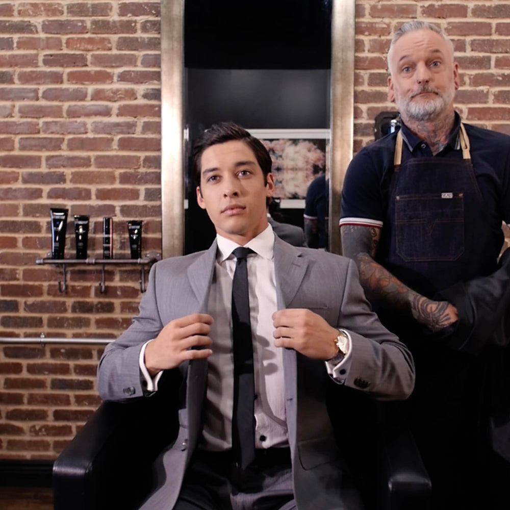 Hair Situation Mr. Dapper styled side profile demonstrating anti-frizz matte finish all day