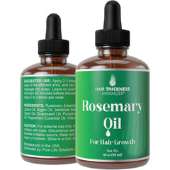 Hair Thickness Maximizer front bottle view shows clean label and compact size benefit
