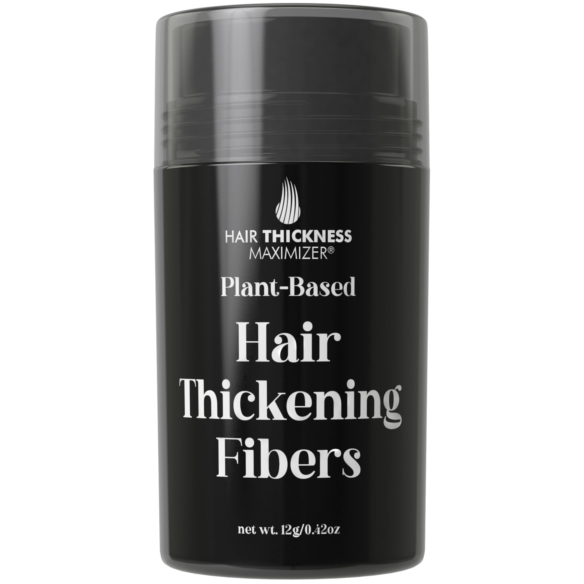 Hair Thickness Maximizer front packaging showing medium brown shade and benefit