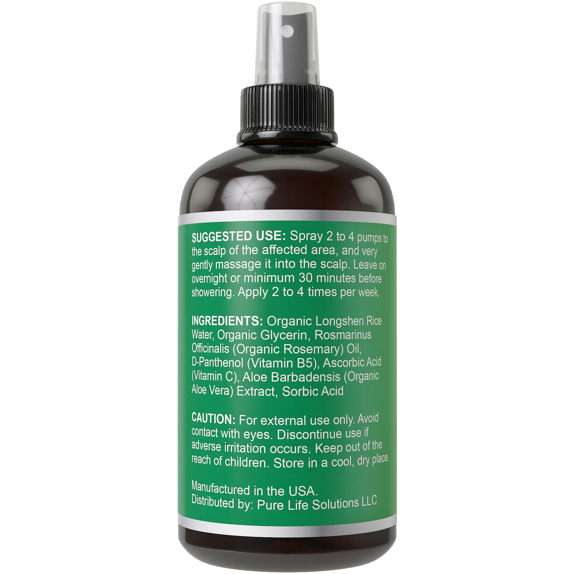 Hair Thickness Maximizer 4oz bottle beside a hand showing compact travel-friendly benefit