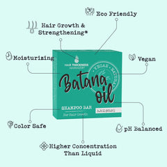 Hair Thickness Maximizer close-up texture of shampoo bar highlighting nourishing oils
