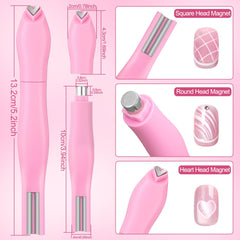 HairChrysm black bead-attracting pen picking up small metal beads for placement