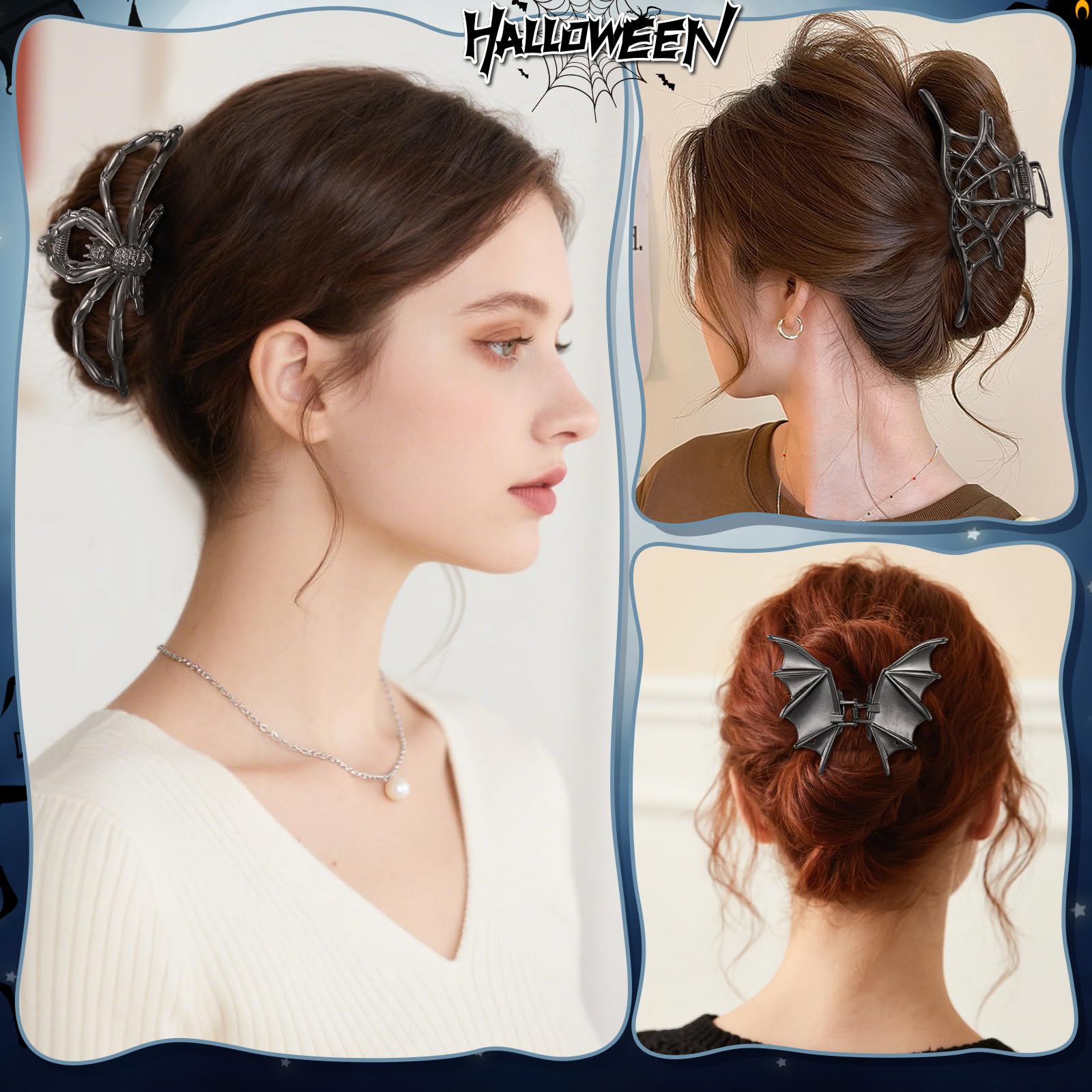 HairChrysm large claw holding a bun securely to demonstrate strong everyday hold