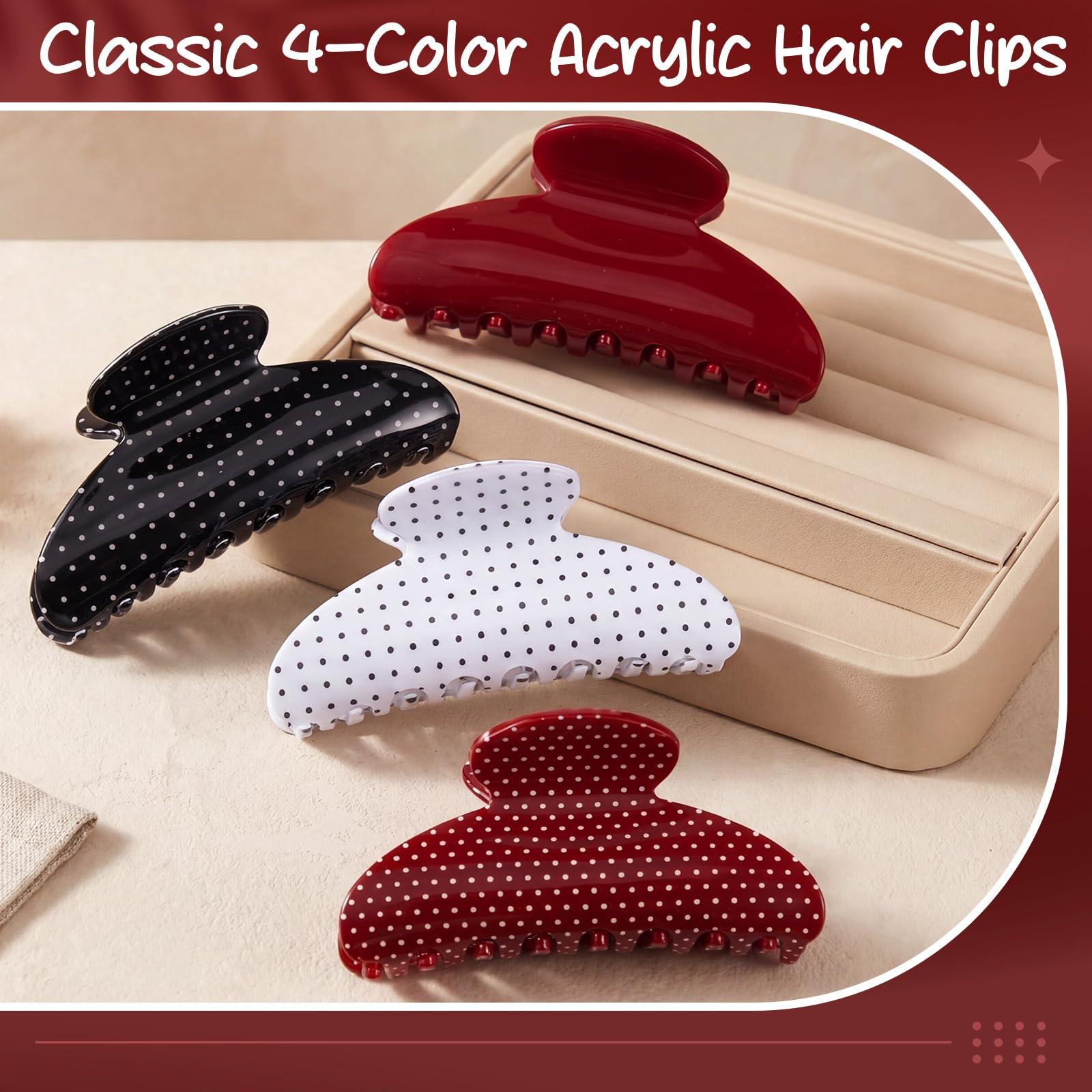 HairChrysm clip securing half-up hairstyle for quick everyday styling