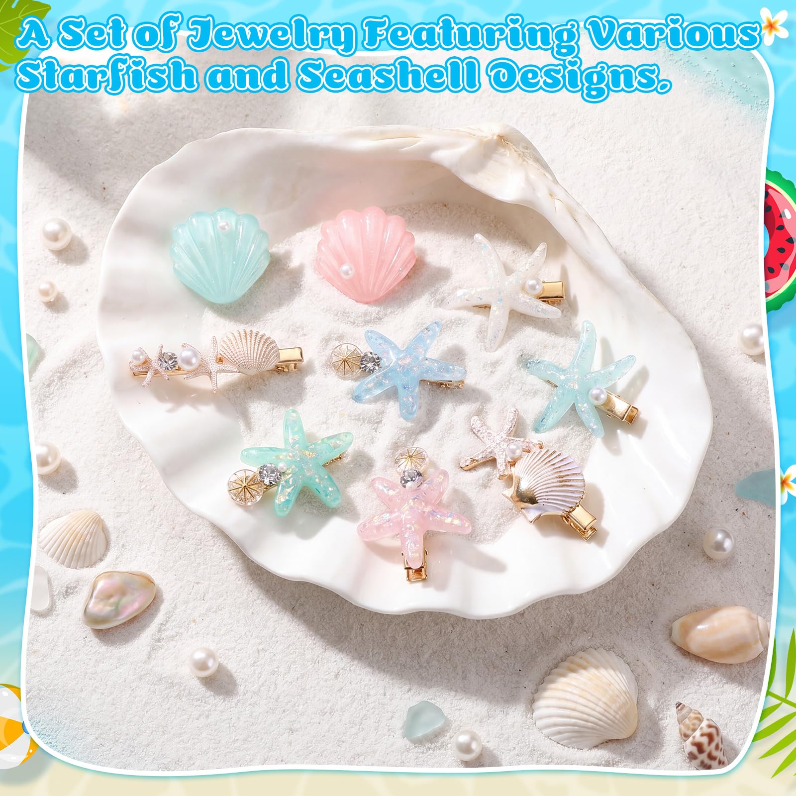 HairChrysm close-up of pearl starfish detail highlighting shimmer and texture