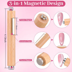 HairChrysm double-ended magnet with steel ball for precise dot highlights