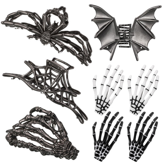 HairChrysm front packaging showing complete 8-piece gothic clip set and styling options