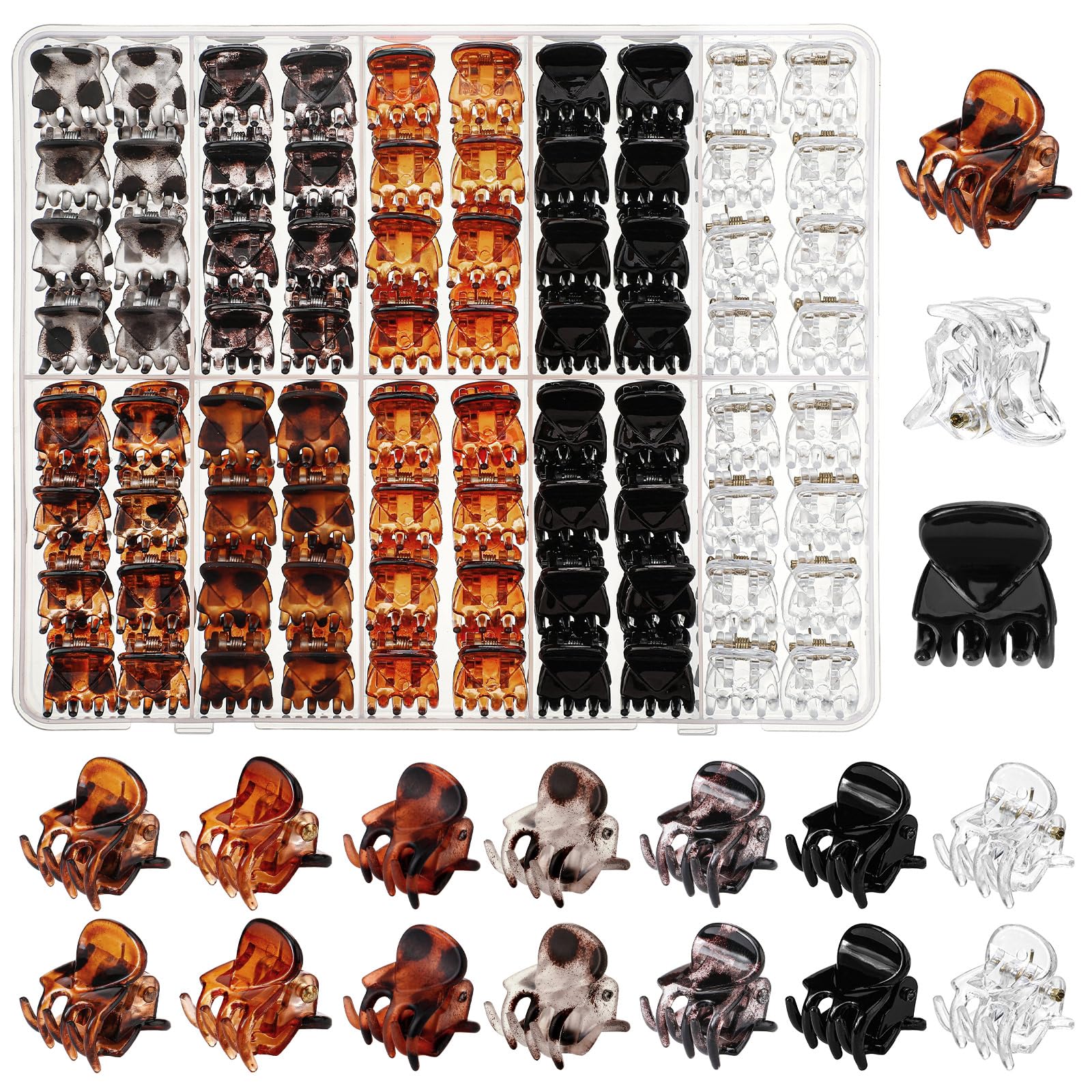 HairChrysm boxed set front view showing organized clip colors and storage benefit