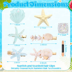 HairChrysm seashell decoration macro showing smooth resin finish and color