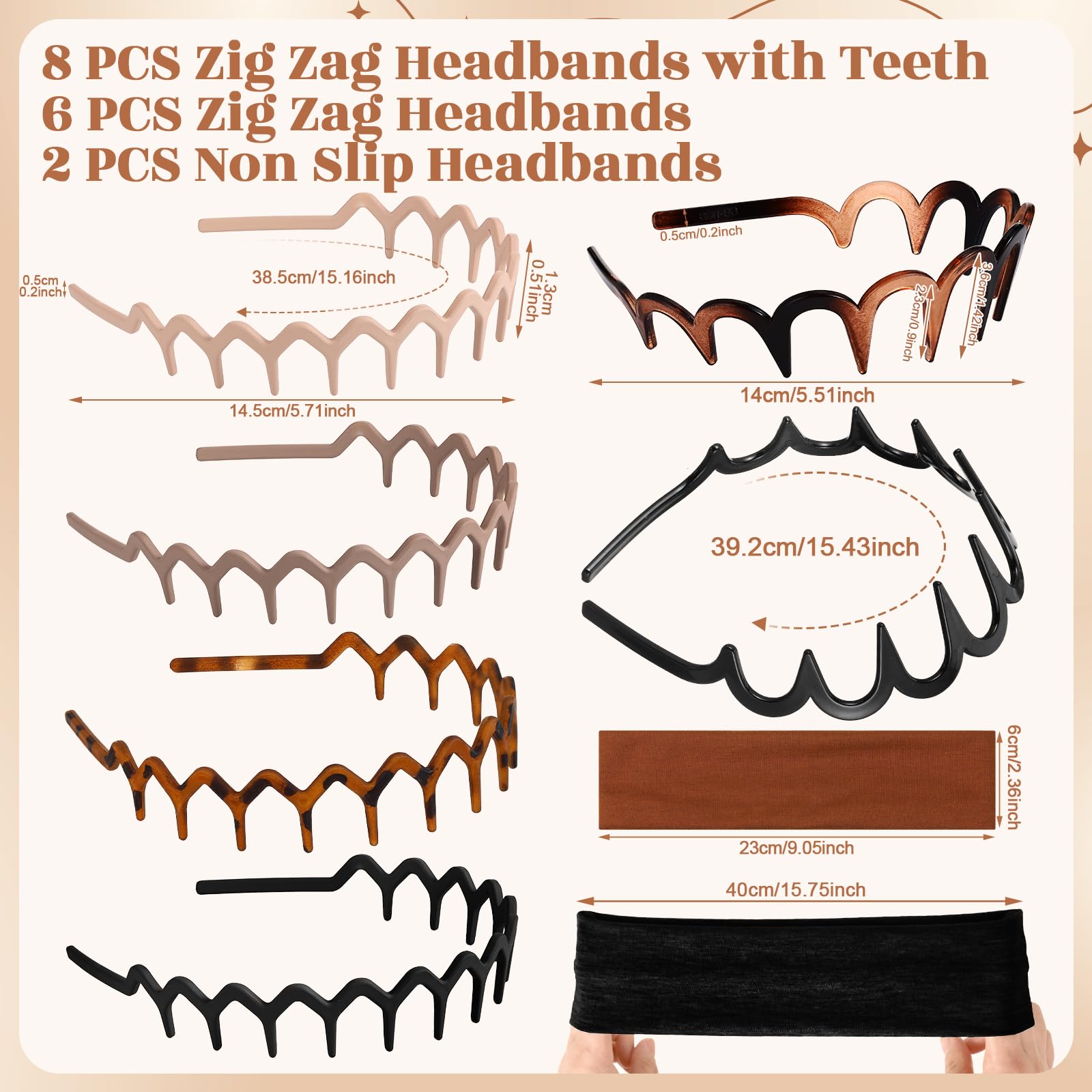 HairChrysm close-up of zig zag resin teeth highlighting secure non-slip grip
